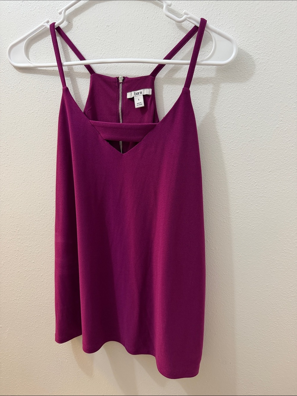 Bardot Deep Magenta Spaghetti-Strap Cami